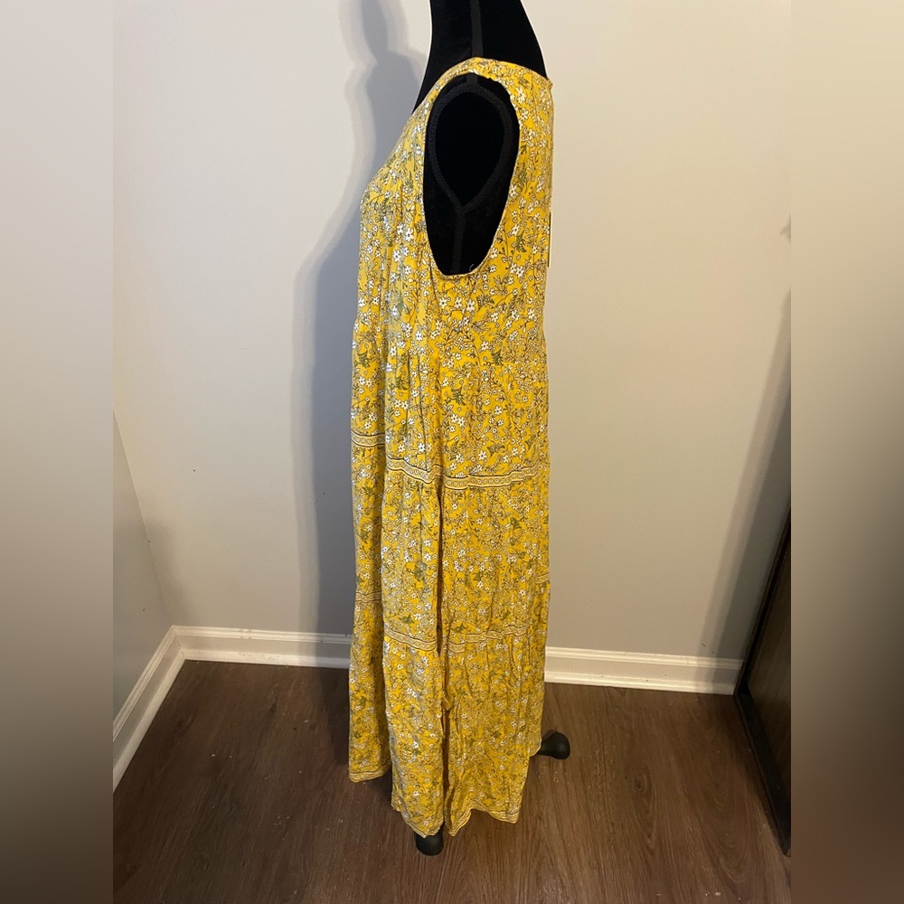 Max Studio Yellow Floral Maxi Dress - Picture 2 of 5